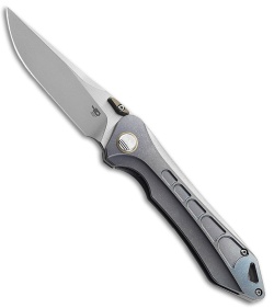 Bestech Knives Supersonic Frame Lock Blue Titanium (3.5" Satin)