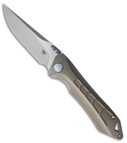 Bestech Knives Supersonic Frame Lock Gold Titanium (3.5" Satin)