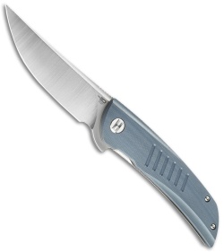 Bestech Knives Swift Liner Lock Knife Gray G-10 (3.5" Satin D2) BG30E