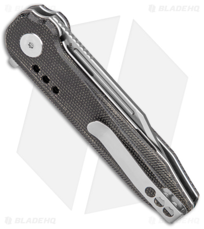 Bestech Knives Syntax Liner Lock Knife Black Micarta (2.9" Satin/SW) BG41D