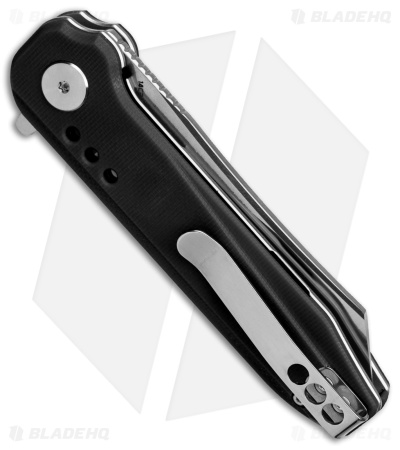 Bestech Knives Syntax Liner Lock Knife Black G-10 (2.8" Satin/SW 14C28N) BG40A