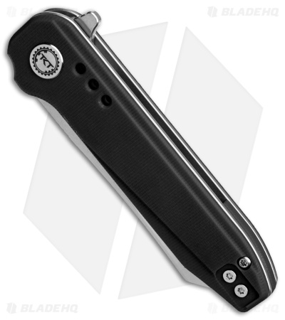 Bestech Knives Syntax Liner Lock Knife Black G-10 (2.8" Satin/SW 14C28N) BG40A