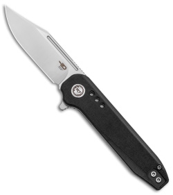 Bestech Knives Syntax Liner Lock Knife Black G-10 (2.9" Satin/SW) BG41A