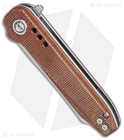Bestech Knives Syntax Liner Lock Natural Micarta (2.8" Satin/SW 14C28N) BG40E