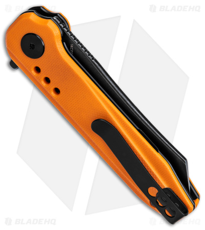 Bestech Knives Syntax Liner Lock Knife Orange G-10 (2.8" Black SW 14C28N) BG40C