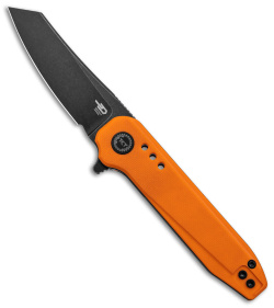 Bestech Knives Syntax Liner Lock Knife Orange G-10 (2.8" Black SW 14C28N) BG40C