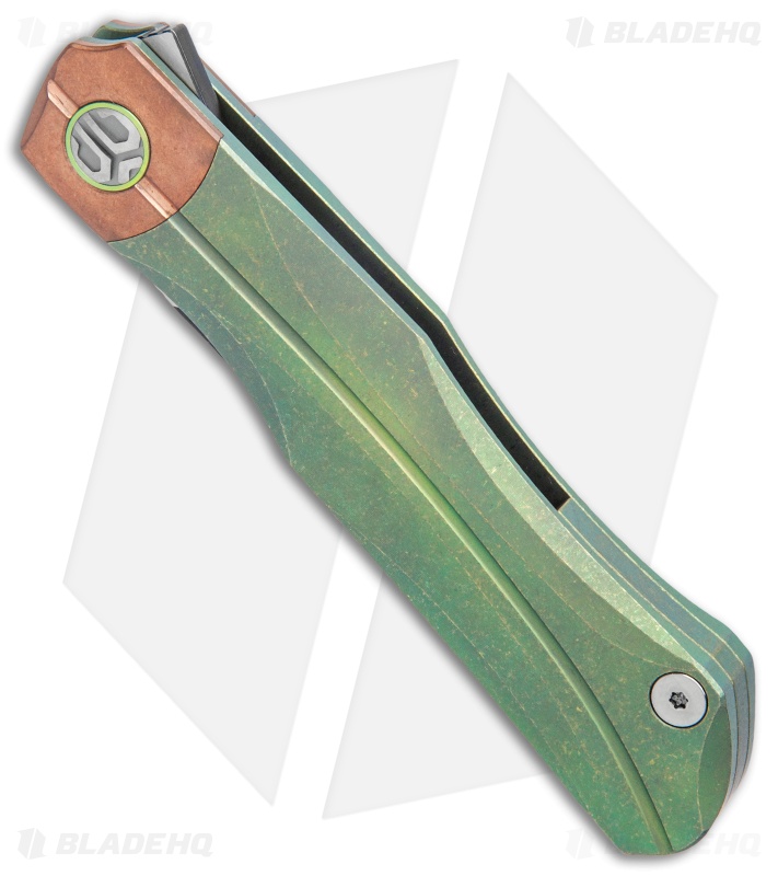 Bestech Knives Thyra Frame Lock Knife Retro Green/Copper (3.6" Two Tone)