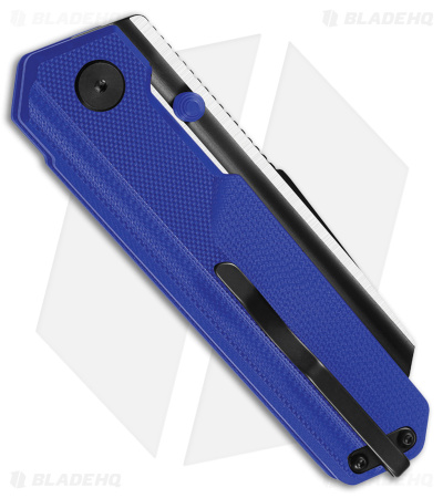 Bestech Knives Ostap Hel Tardis Liner Lock Knife Blue G-10 (3" 2-T Blk/Sat)