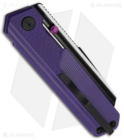 Bestech Knives Ostap Hel Tardis Liner Lock Knife Purple G-10 (3" 2-T Black/Sat)