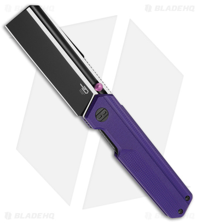 Bestech Knives Ostap Hel Tardis Liner Lock Knife Purple G-10 (3" 2-T Black/Sat)