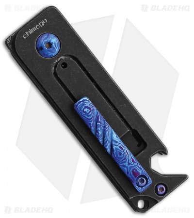 Bestech Knives Ball Lock Folding Knife Black Titanium (Damascus)