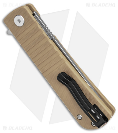 Bestech Knives Titan Liner Lock Knife Beige G-10 (3" Satin/SW D2) BG49A-2