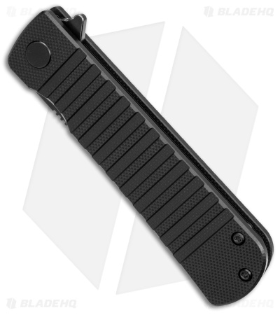 Bestech Knives Titan Liner Lock Knife Black G-10 (3" Black D2) BG49A-5