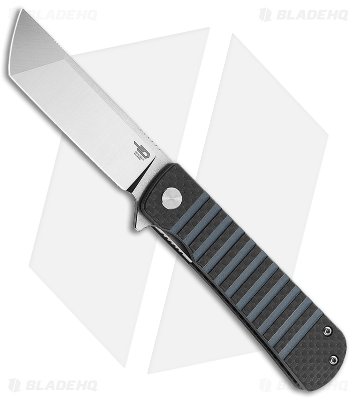 Bestech Knives Titan Liner Lock Knife Blue/G-10 CF (3" Satin 154CM) BL04B