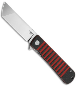 Bestech Knives Titan Liner Lock Knife Red/G-10 CF (3" Satin 154CM) BL04D