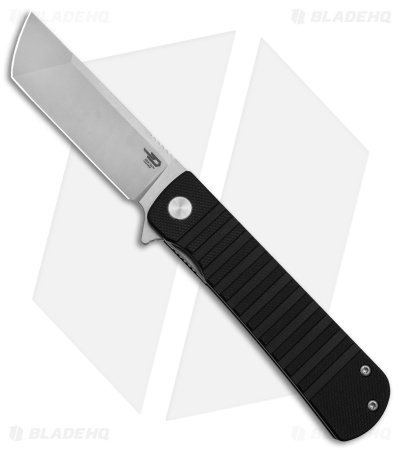 Bestech Knives Titan Liner Lock Knife Black G-10 (3" Satin/SW D2) BG49A-1