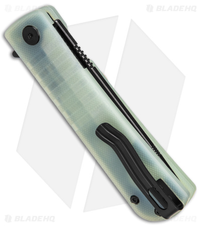 Bestech Knives Titan Liner Lock Knife Jade G-10 (3" Black D2) BG49A-4