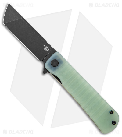 Bestech Knives Titan Liner Lock Knife Jade G-10 (3" Black D2) BG49A-4
