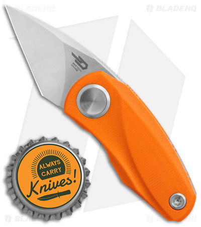 Bestech Knives Tulip Liner Lock Knife Orange G-10 (1.34" Satin/SW) BG38C