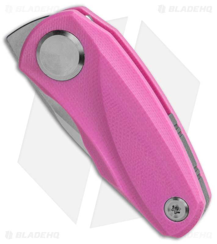 Bestech Knives Tulip Liner Lock Knife Pink G-10 (1.3" Satin/SW) BG38E