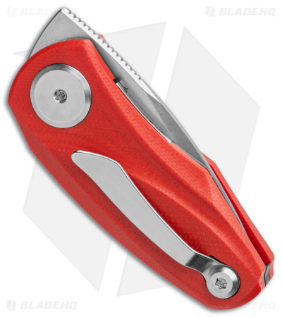 Bestech Knives Tulip Liner Lock Knife Red G-10 (1.3" Satin/SW) BG38B