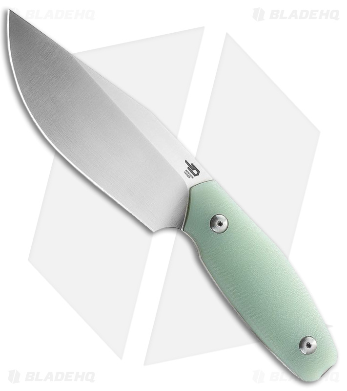 Bestech Knives Lignum Artis Fixed Blade Knife Jade G-10 (4.75" Satin) 