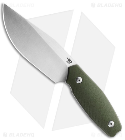 Bestech Knives Lignum Artis Fixed Blade Knife G-10 OD Green (4.75" Satin) 