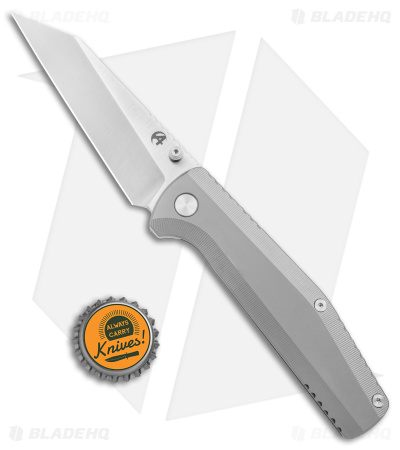 B'yond EDC Contact Frame Lock Flipper Knife Gray Titanium (3.25" Satin)
