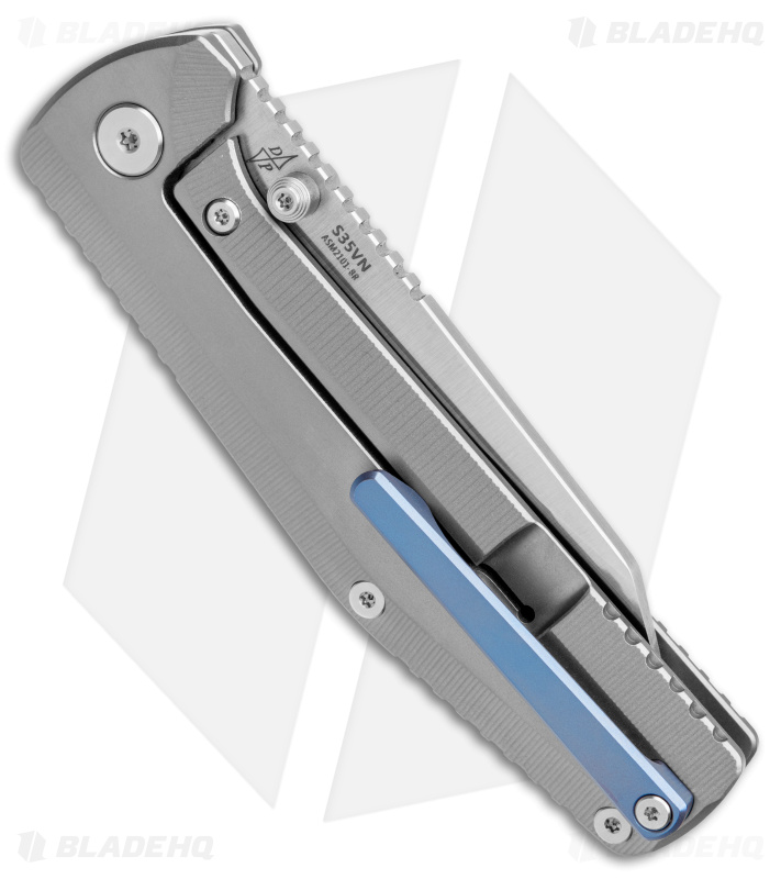 B'yond EDC Contact Frame Lock Flipper Knife Gray Titanium (3.25" Satin)