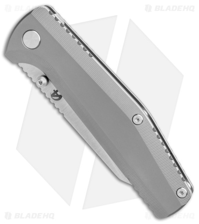 B'yond EDC Contact Frame Lock Flipper Knife Gray Titanium (3.25" Satin)