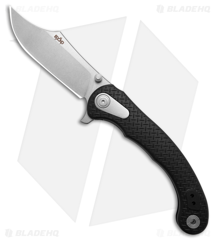 B'yond EDC Motiv Liner Lock Knife Black FRN (3.75" Stonewash D2)