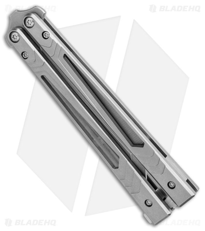 Biegler Bladeworks Custom Archon Balisong Knife Titanium (4.3" Stonewash)