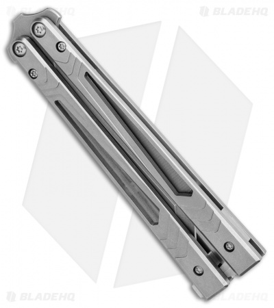 Biegler Bladeworks Custom Archon Balisong Knife Titanium (4.3" Stonewash)