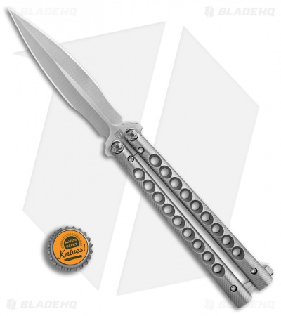 Biegler Bladeworks Custom Rockstyle Dagger Balisong Knife Ti (4.5" Satin) 