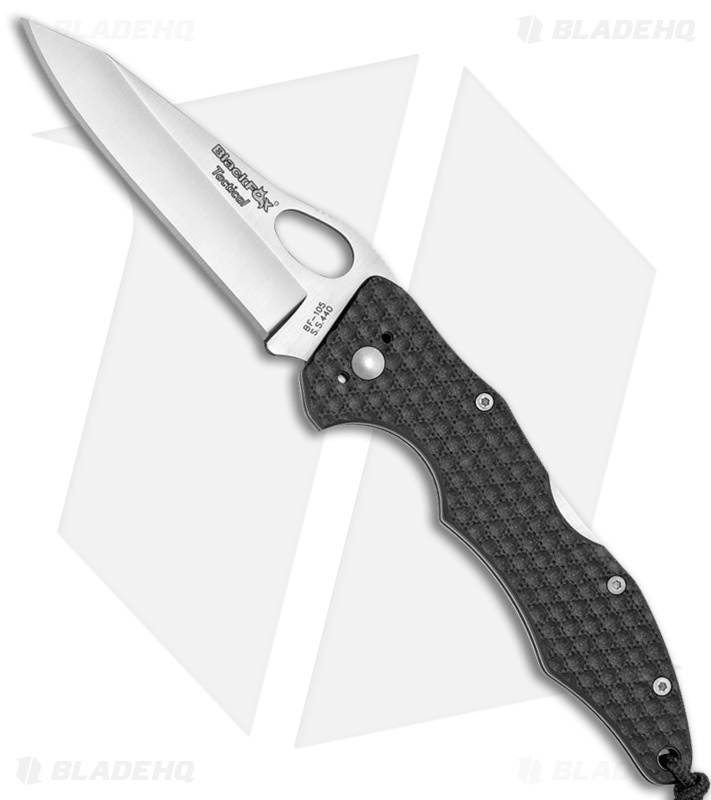 Black Fox Tactical BF105 Lockback Knife Black G-10 (3.5" Satin) BF-105