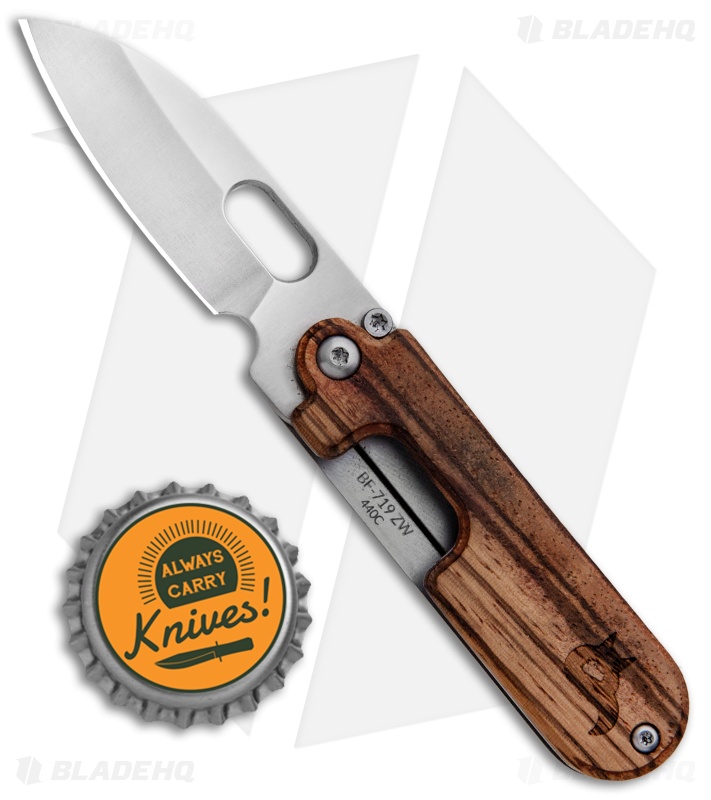 BlackFox Bean Gen 2 | EDC Slip Joint Knife | Zebrawood