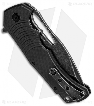 BlackFox Hugin Flipper Knife Black G-10 (4" Black Stonewash) BF-721
