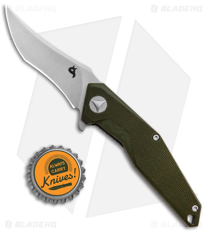 BlackFox Kravi Shai Liner Lock Knife Green G-10 (2.6