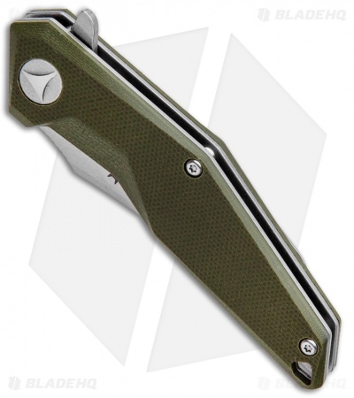 BlackFox Kravi Shai Liner Lock Knife Green G-10 (2.6" Satin) 