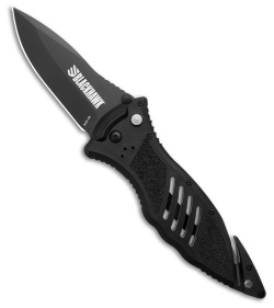 Blackhawk CQD Mark Series Button Lock Knife Black Polymer (3.7" Black) 