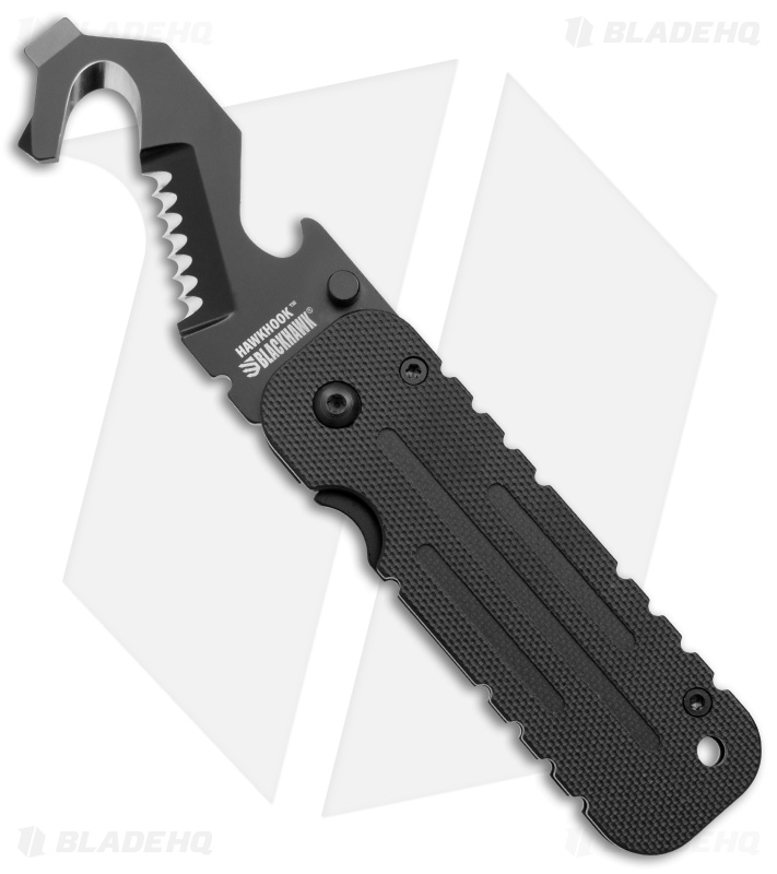 BlackHawk HawkHook Rescue Liner Lock Knife Black - Blade HQ