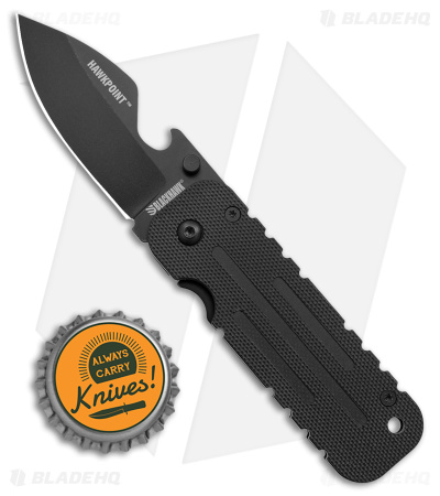 Blackhawk Hawkpoint Compact Frame Lock Knife Black G-10 (2.5" Black)