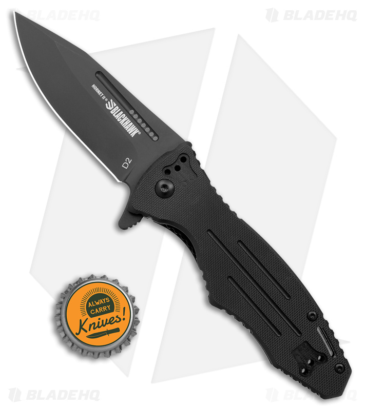 BLACKHAWK ブラックホーク テンペストII Blackhawk Hornet II Sideliner Black G-10 (Black) - Blade HQ