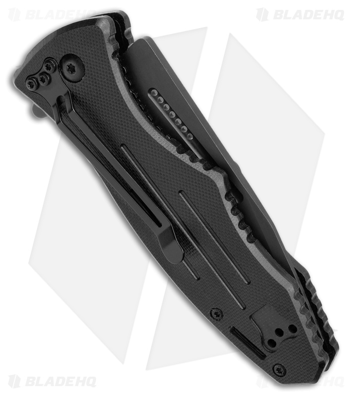 Blackhawk Hornet II Sideliner Knife Black G-10 (3.5" Black Serr)