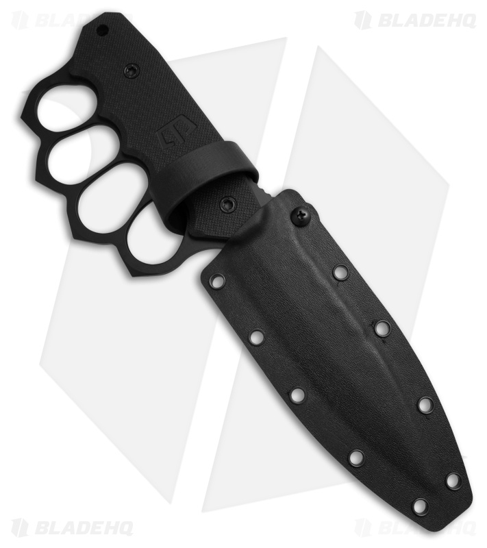 Blackside Customs Trench Boss Fixed Blade Knife Black G-10