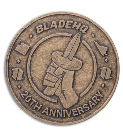 Blade HQ 20th Anniversary Bronze Coin Donut