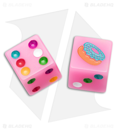 Flytanium Dessert Warrior® Donut Dice Pink (Set of 2)
