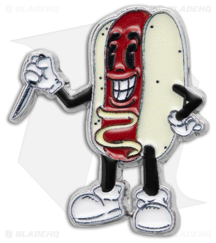 Blade HQ Exclusive Hot Dog Wiener Warrior Lapel Pin