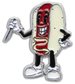 Blade HQ Exclusive Hot Dog Wiener Warrior Lapel Pin