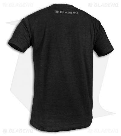 Blade HQ Premium Gray Shield Logo Black Short Sleeve T-Shirt